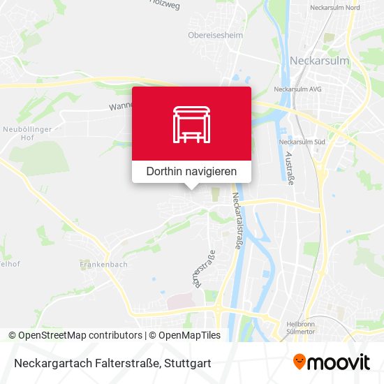 Neckargartach Falterstraße Karte