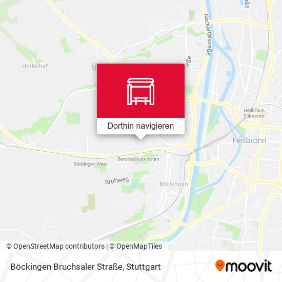 Böckingen Bruchsaler Straße Karte