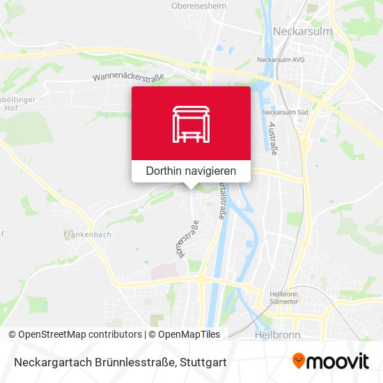 Neckargartach Brünnlesstraße Karte