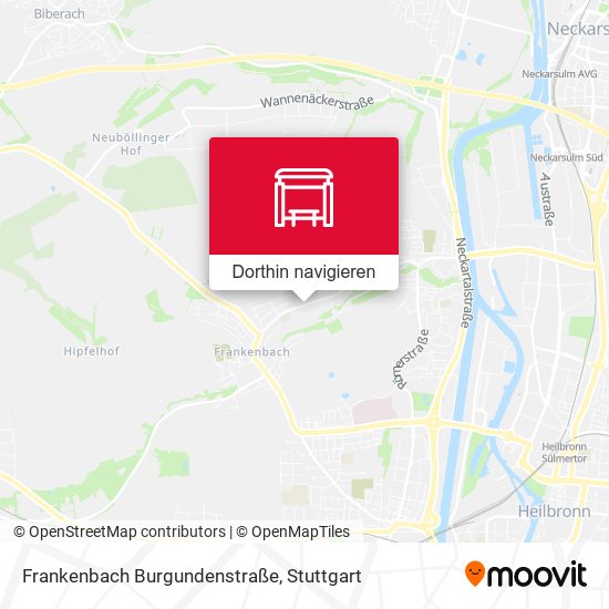 Frankenbach Burgundenstraße Karte