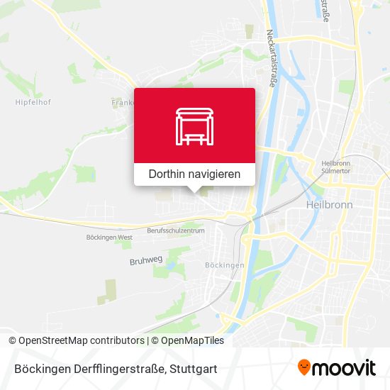 Böckingen Derfflingerstraße Karte