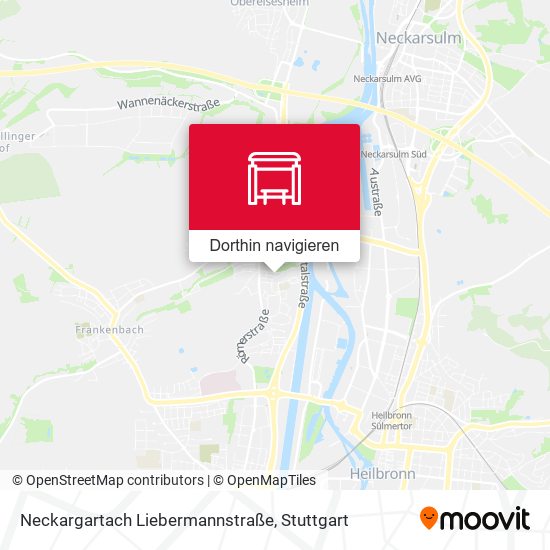 Neckargartach Liebermannstraße Karte