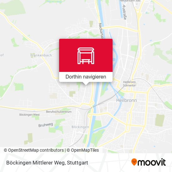 Böckingen Mittlerer Weg Karte