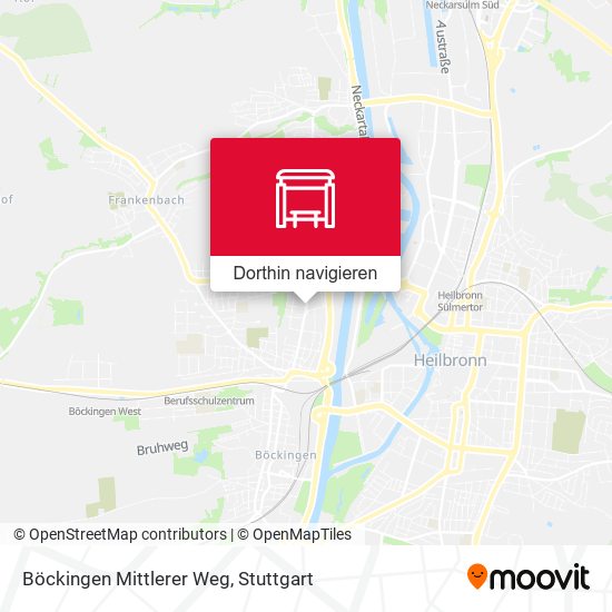 Böckingen Mittlerer Weg Karte