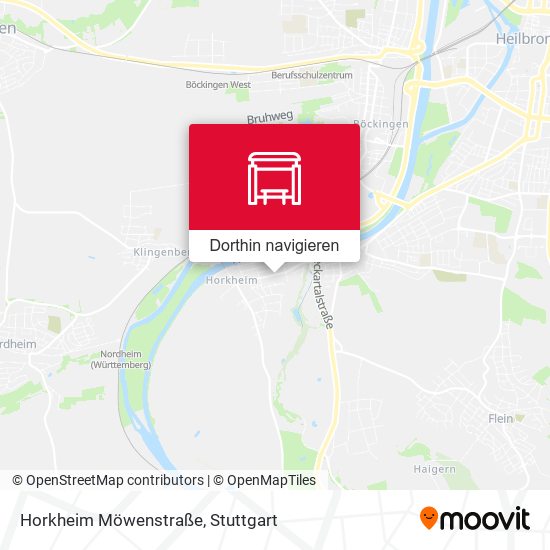 Horkheim Möwenstraße Karte