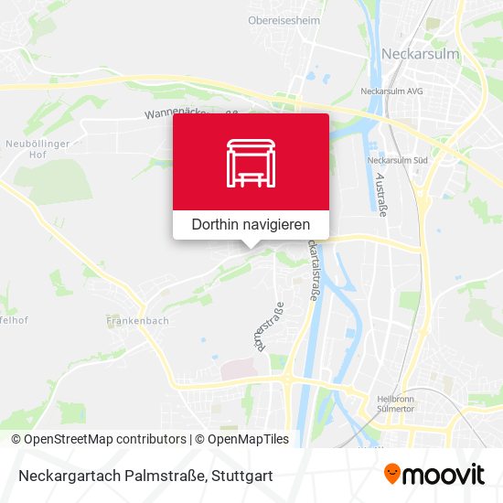Neckargartach Palmstraße Karte