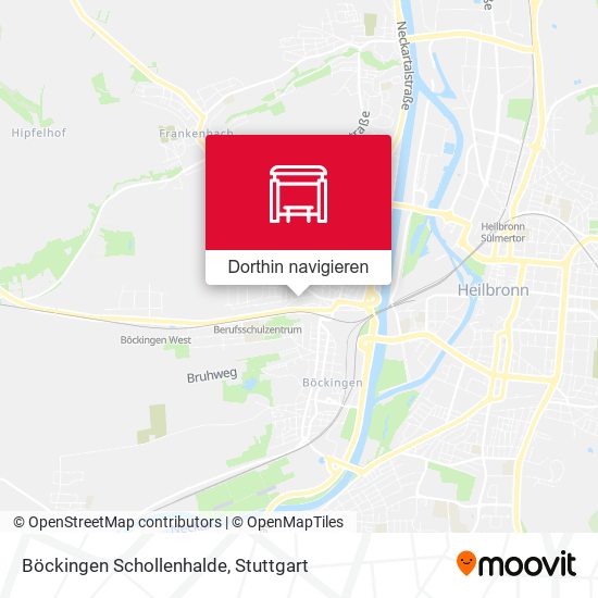 Böckingen Schollenhalde Karte