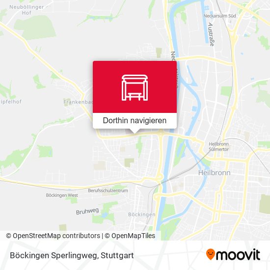Böckingen Sperlingweg Karte