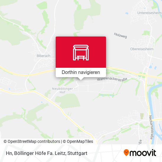Hn, Böllinger Höfe Fa. Leitz Karte