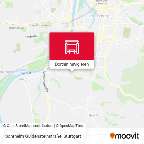Sontheim Güldensteinstraße Karte