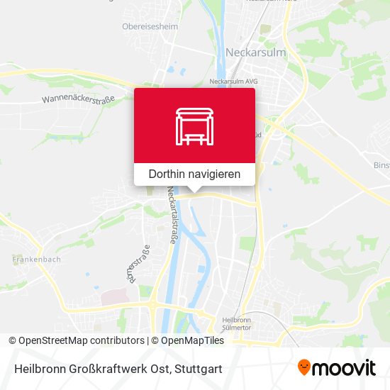 Heilbronn Großkraftwerk Ost Karte