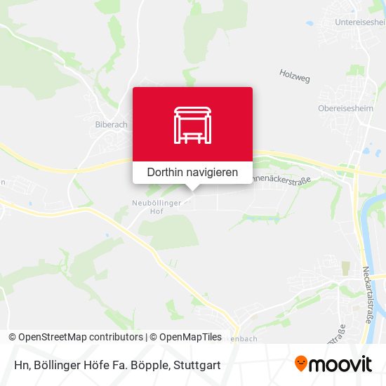 Hn, Böllinger Höfe Fa. Böpple Karte
