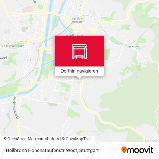 Heilbronn Hohenstaufenstr West Karte