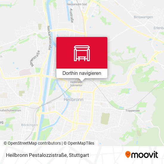 Heilbronn Pestalozzistraße Karte