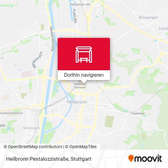 Heilbronn Pestalozzistraße Karte