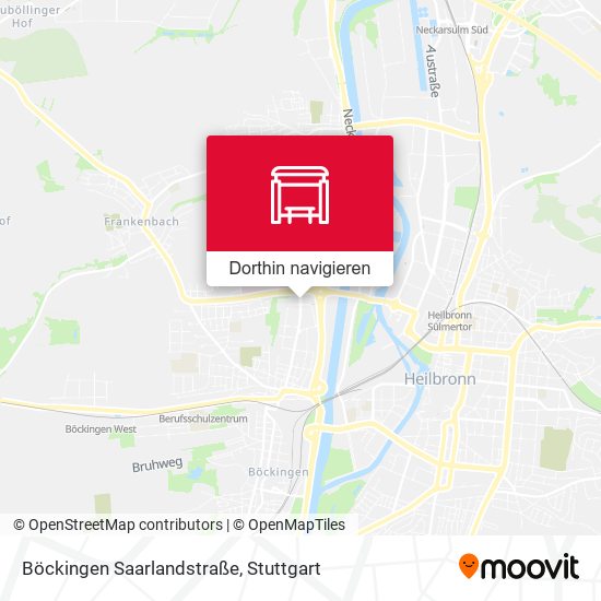 Böckingen Saarlandstraße Karte