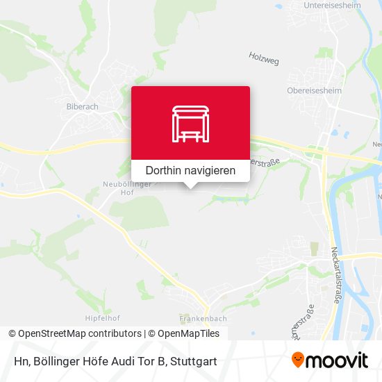 Hn, Böllinger Höfe  Audi Tor B Karte
