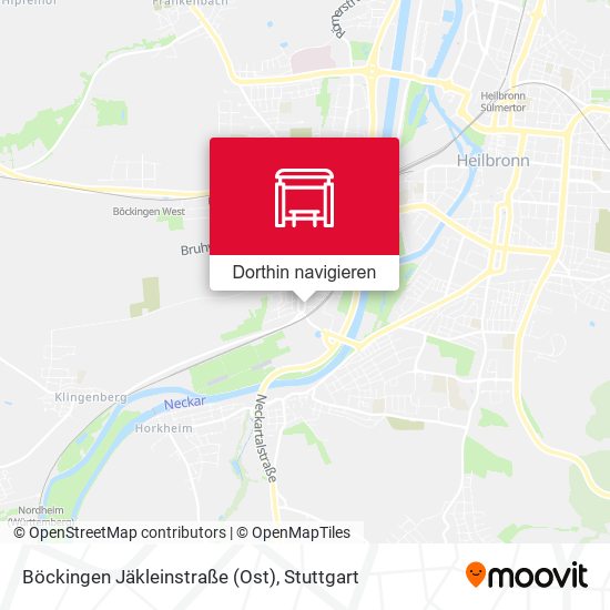 Böckingen Jäkleinstraße (Ost) Karte