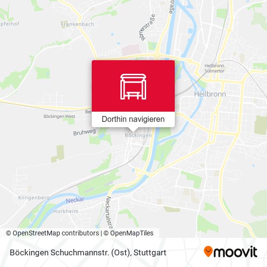 Böckingen Schuchmannstr. (Ost) Karte