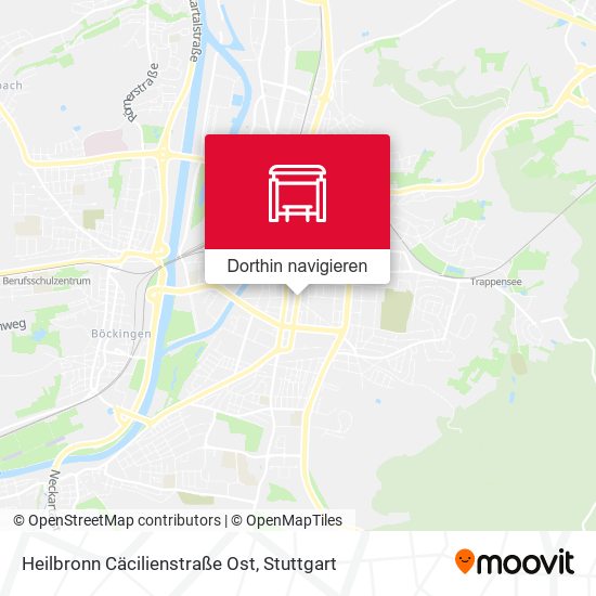 Heilbronn Cäcilienstraße Ost Karte