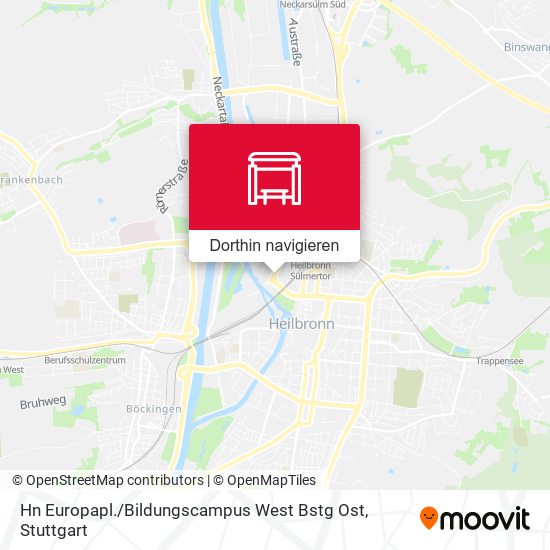 Hn Europapl. / Bildungscampus West Bstg Ost Karte