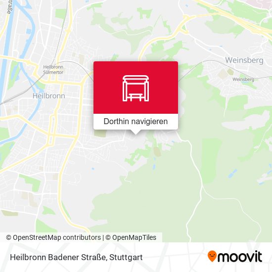 Heilbronn Badener Straße Karte