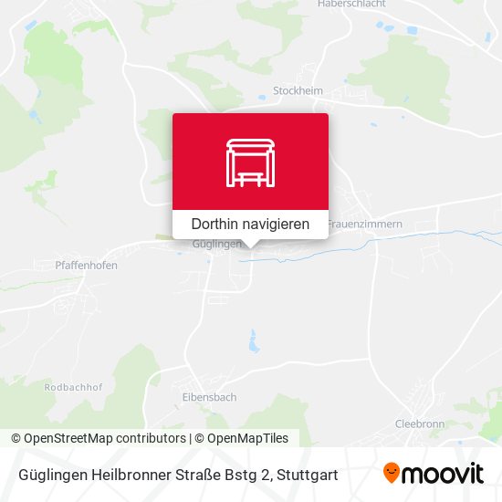 Güglingen Heilbronner Straße Bstg 2 Karte