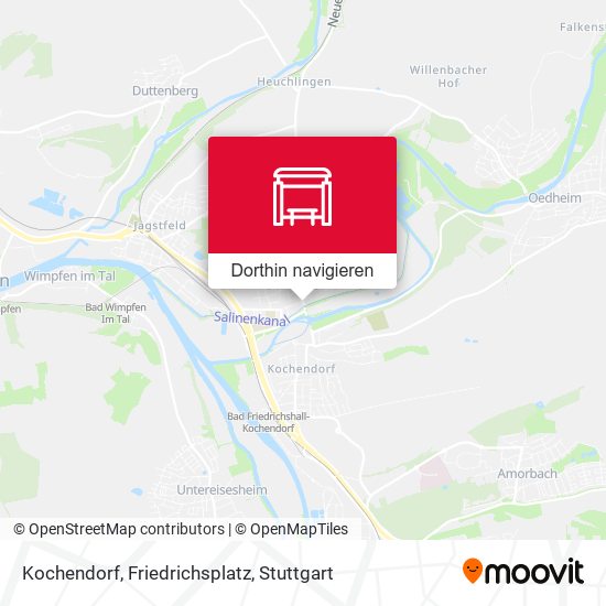 Kochendorf, Friedrichsplatz Karte