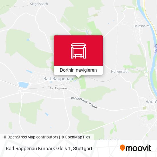 Bad Rappenau Kurpark Gleis 1 Karte