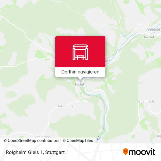 Roigheim Gleis 1 Karte