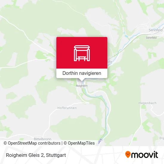 Roigheim Gleis 2 Karte