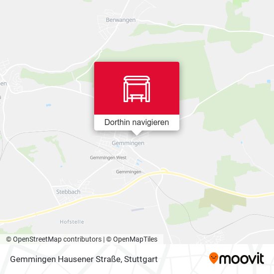 Gemmingen Hausener Straße Karte