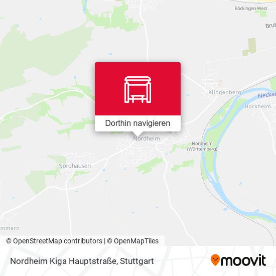 Nordheim Kiga Hauptstraße Karte