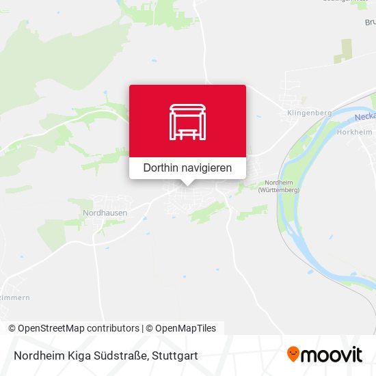 Nordheim Kiga Südstraße Karte