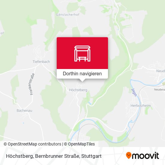 Höchstberg, Bernbrunner Straße Karte