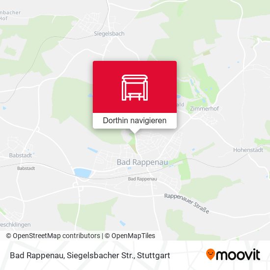 Bad Rappenau, Siegelsbacher Str. Karte