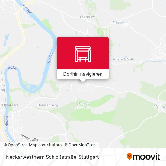 Neckarwestheim Schloßstraße Karte