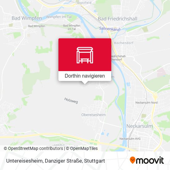 Untereisesheim, Danziger Straße Karte