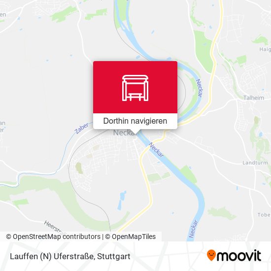 Lauffen (N) Uferstraße Karte