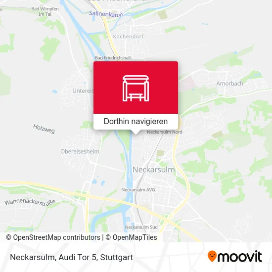 Neckarsulm, Audi Tor 5 Karte