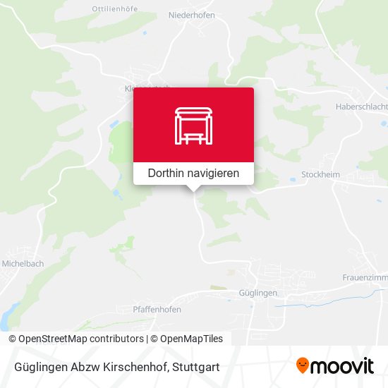Güglingen Abzw Kirschenhof Karte