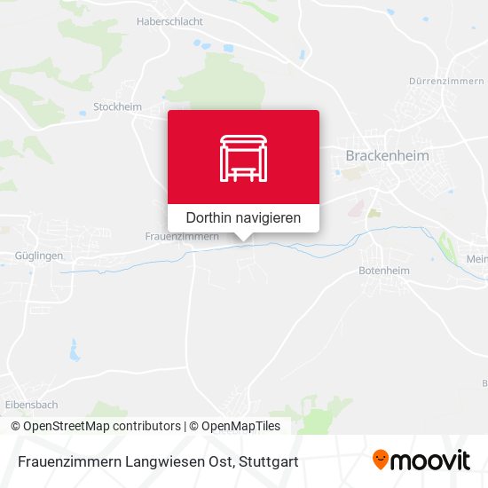Frauenzimmern Langwiesen Ost Karte