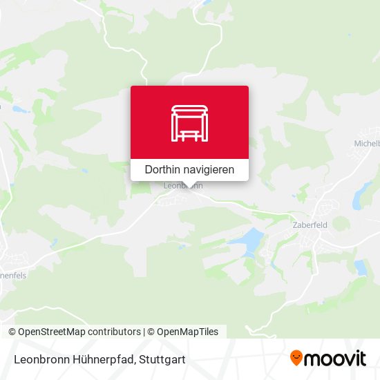 Leonbronn Hühnerpfad Karte