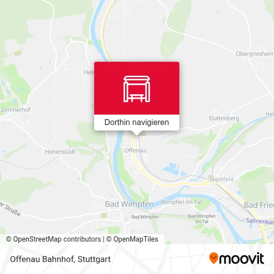 Offenau Bahnhof Karte
