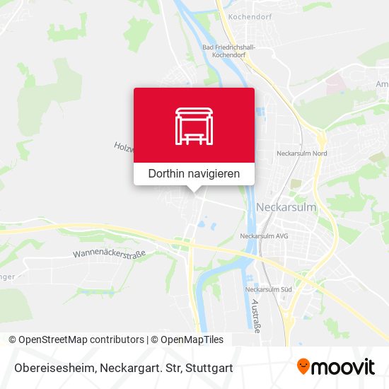 Obereisesheim, Neckargart. Str Karte