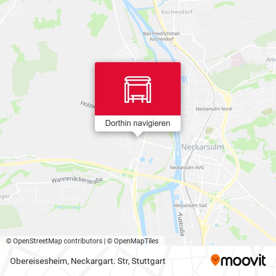 Obereisesheim, Neckargart. Str Karte
