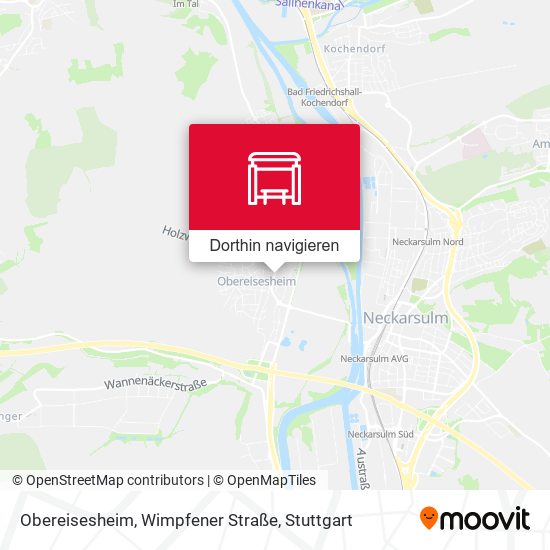 Obereisesheim, Wimpfener Straße Karte