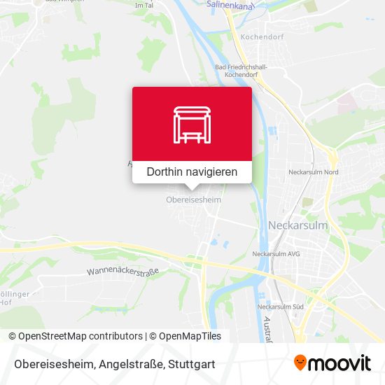 Obereisesheim, Angelstraße Karte