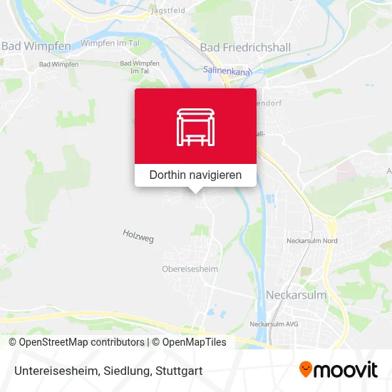 Untereisesheim, Siedlung Karte
