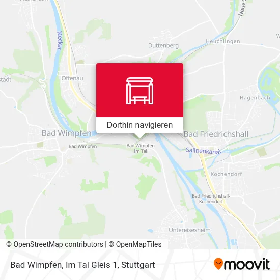 Bad Wimpfen, Im Tal Gleis 1 Karte